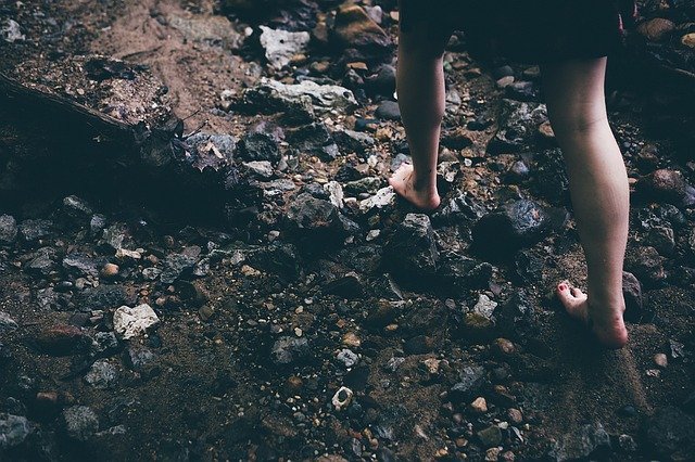 Walk barefoot on the earth for grounding