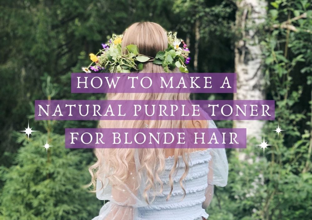How to make a natural purple toner for blonde hair