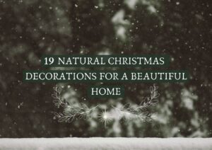 19 natural Christmas decorations for a beautiful home