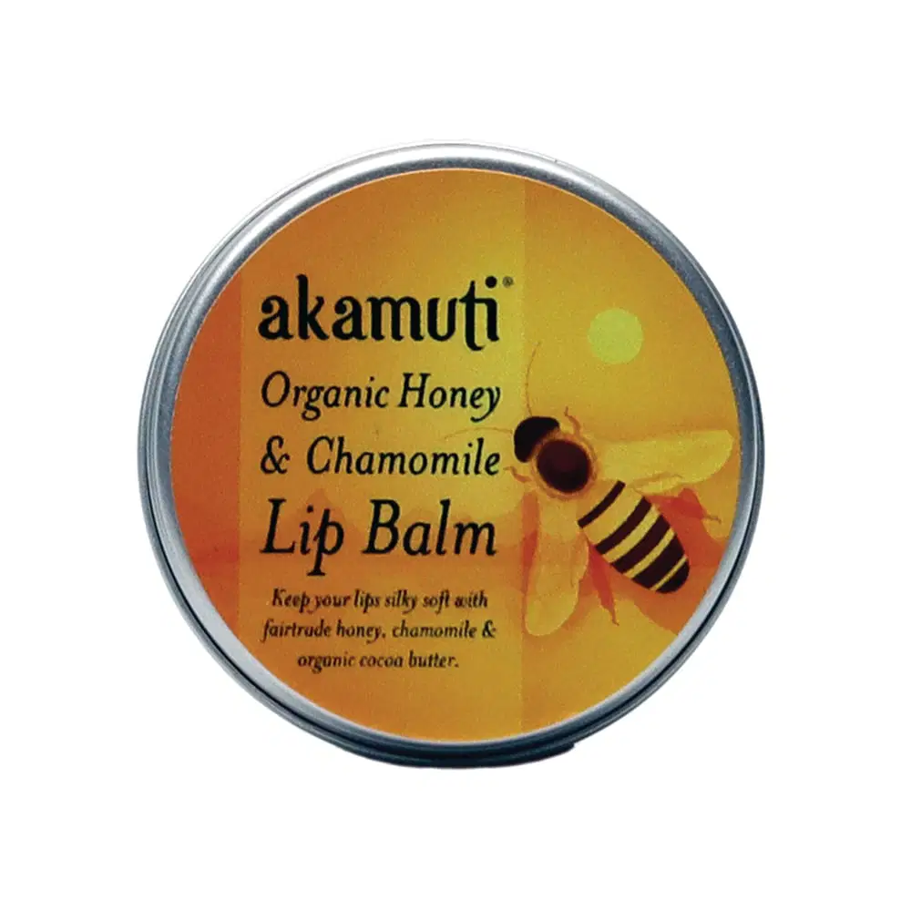 Organic Honey and Chamomile lip balm from Akamuti
